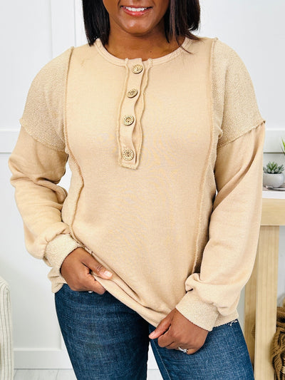 Button Down Beat Top