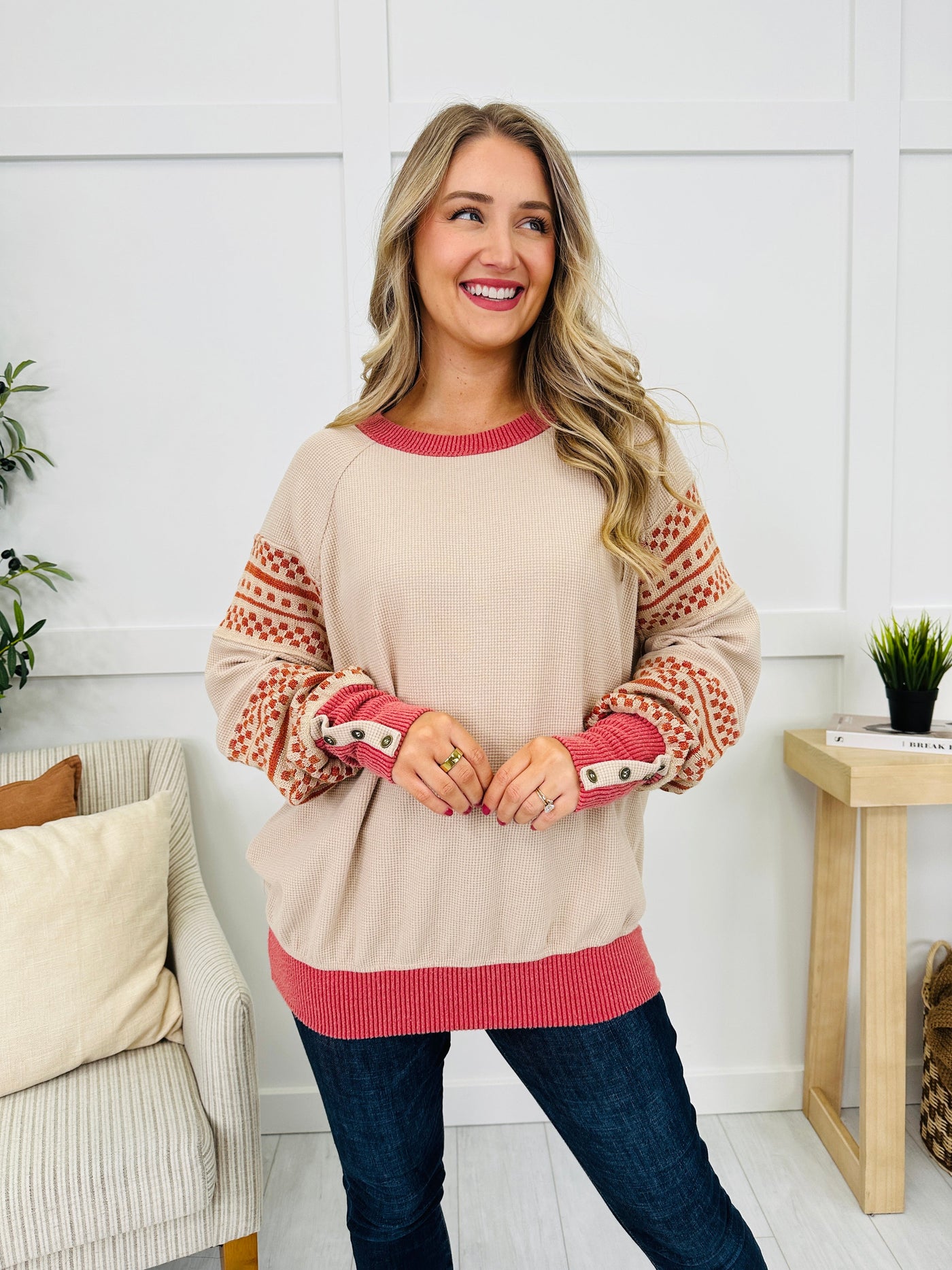 Buttoned Up Memories Pullover