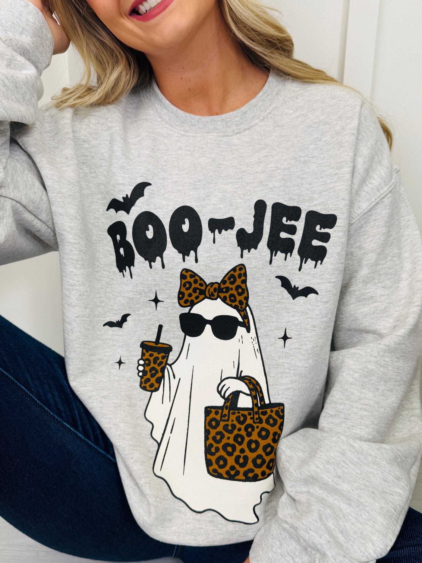 Boo-Jee Graphic Crewneck Sweatshirt-Multiple Colors!