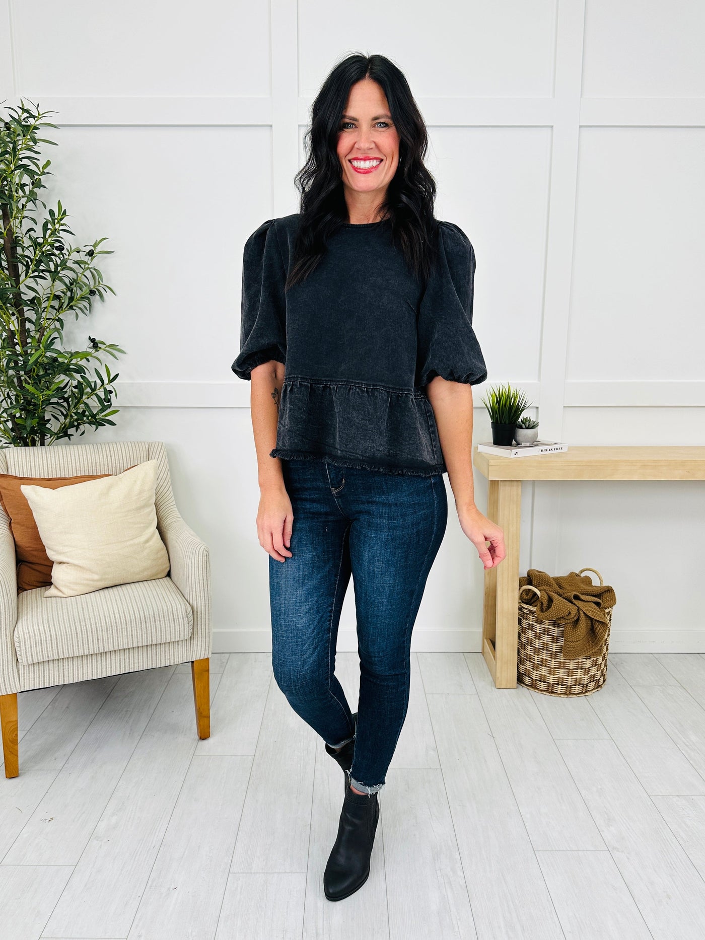 Back To Romance Top in Black