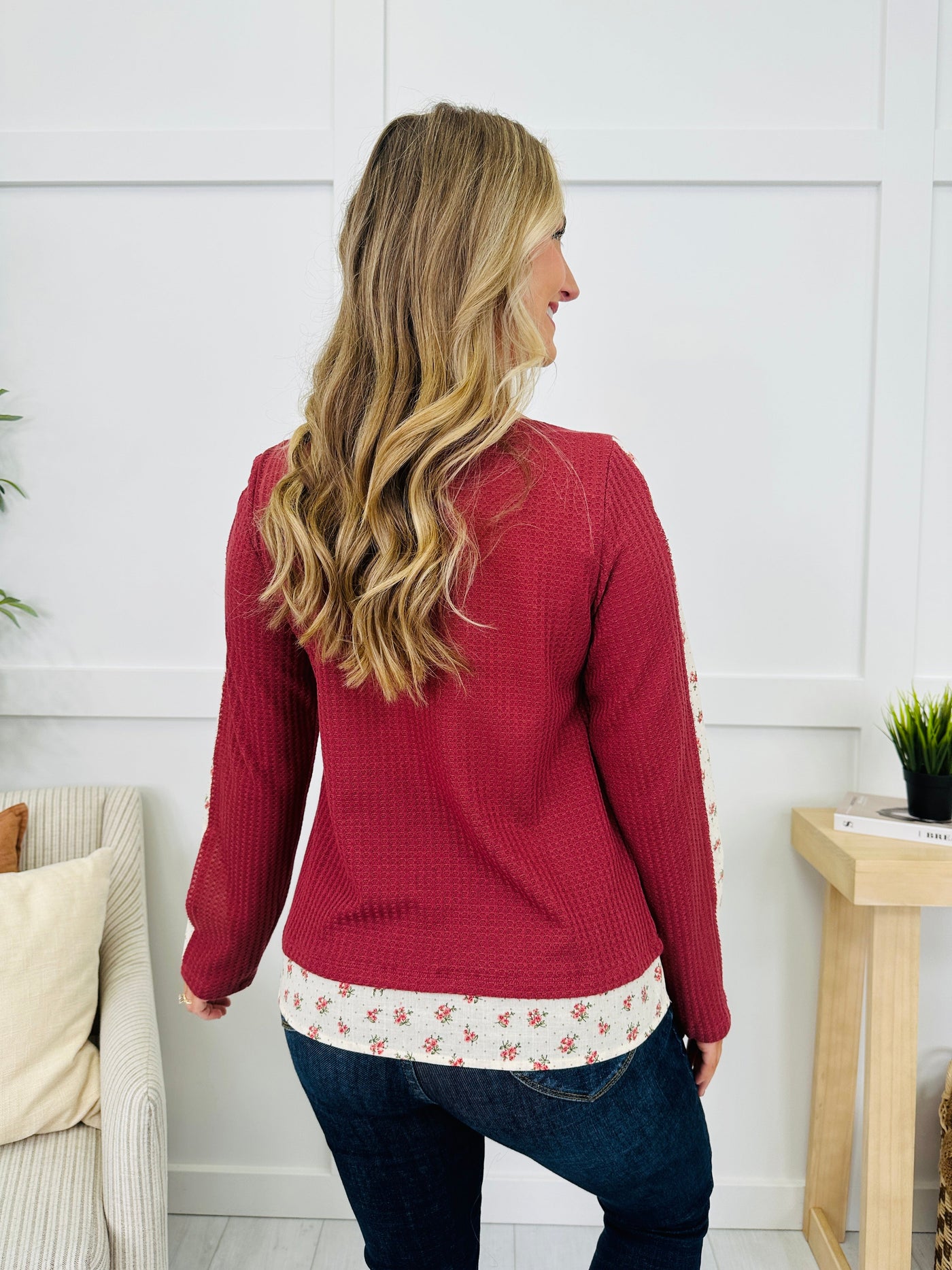 Bloom Along The Way Top in Marsala