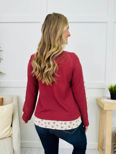 Bloom Along The Way Top in Marsala