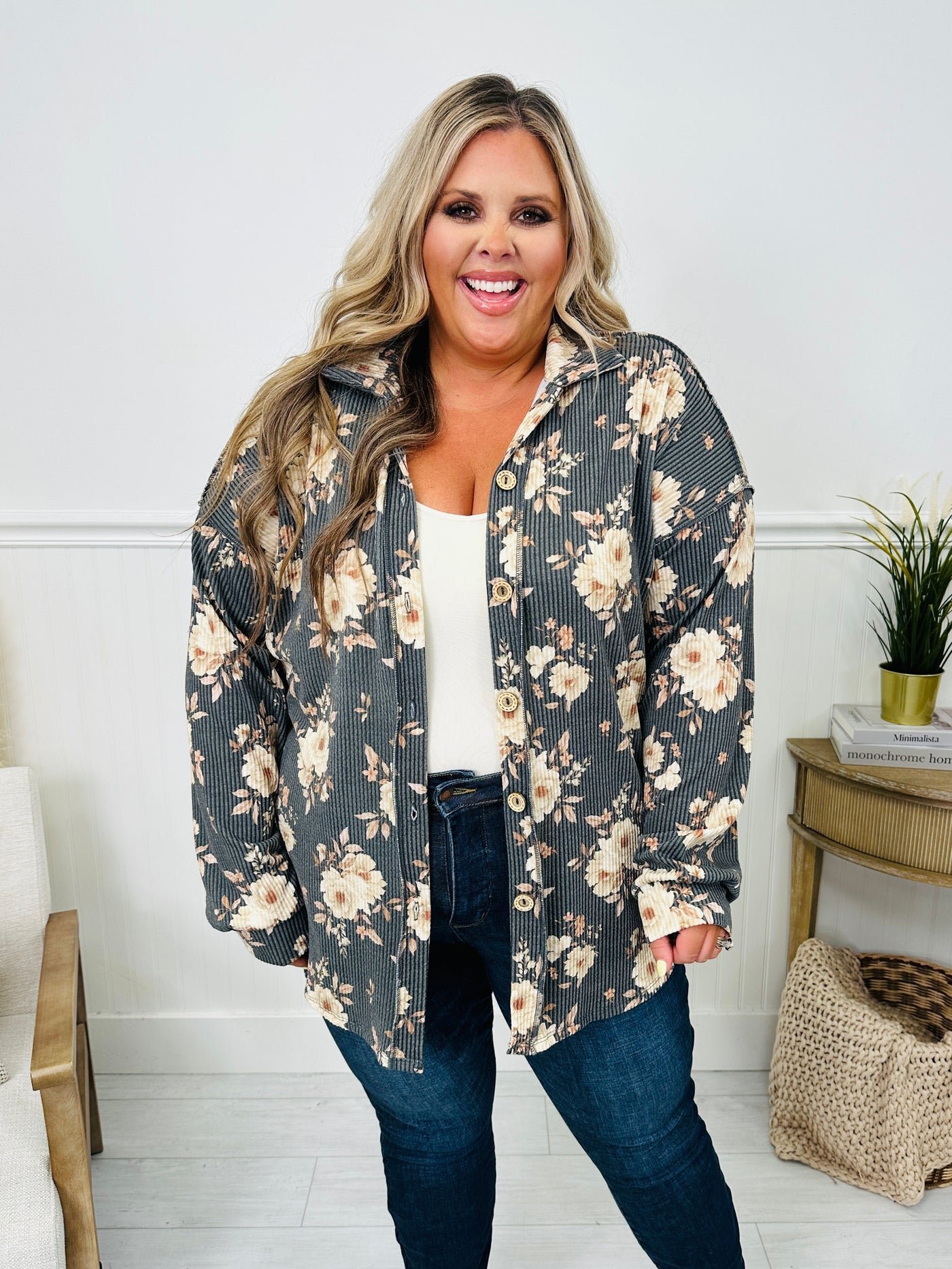 Blooms of Fall Shacket