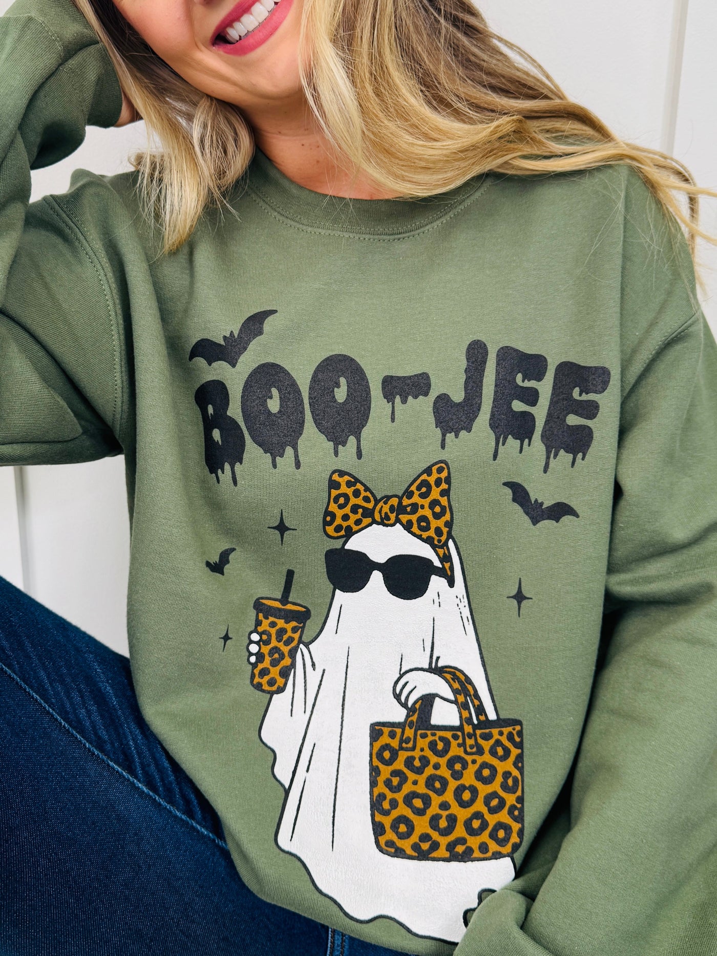 Boo-Jee Graphic Crewneck Sweatshirt-Multiple Colors!