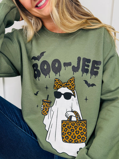 Boo-Jee Graphic Crewneck Sweatshirt-Multiple Colors!