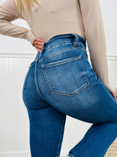 Bridge The Gap Cropped Straight Tummy Control Jeans