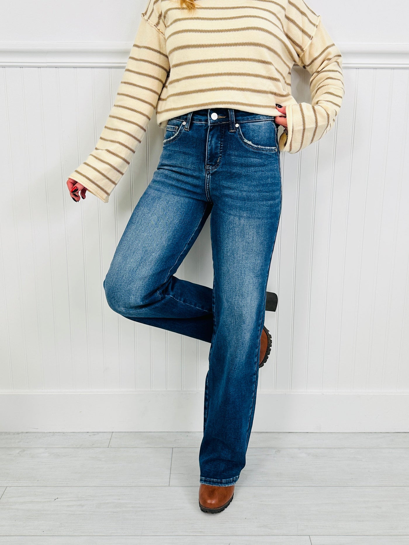All About You Straight Leg Tummy Control Jeans in Three Inseams