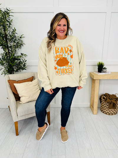 Bad Day To Be A Turkey Graphic Crewneck Graphic Sweatshirt