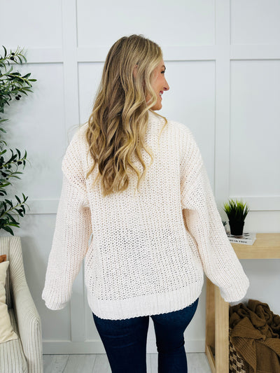 Bloom Where Buttoned Cardigan in Powder Cream
