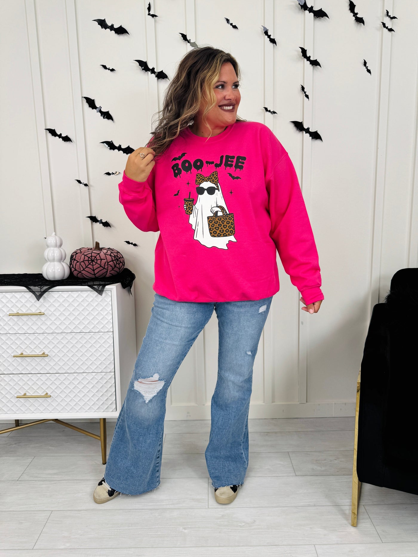 Boo-Jee Graphic Crewneck Sweatshirt-Multiple Colors!