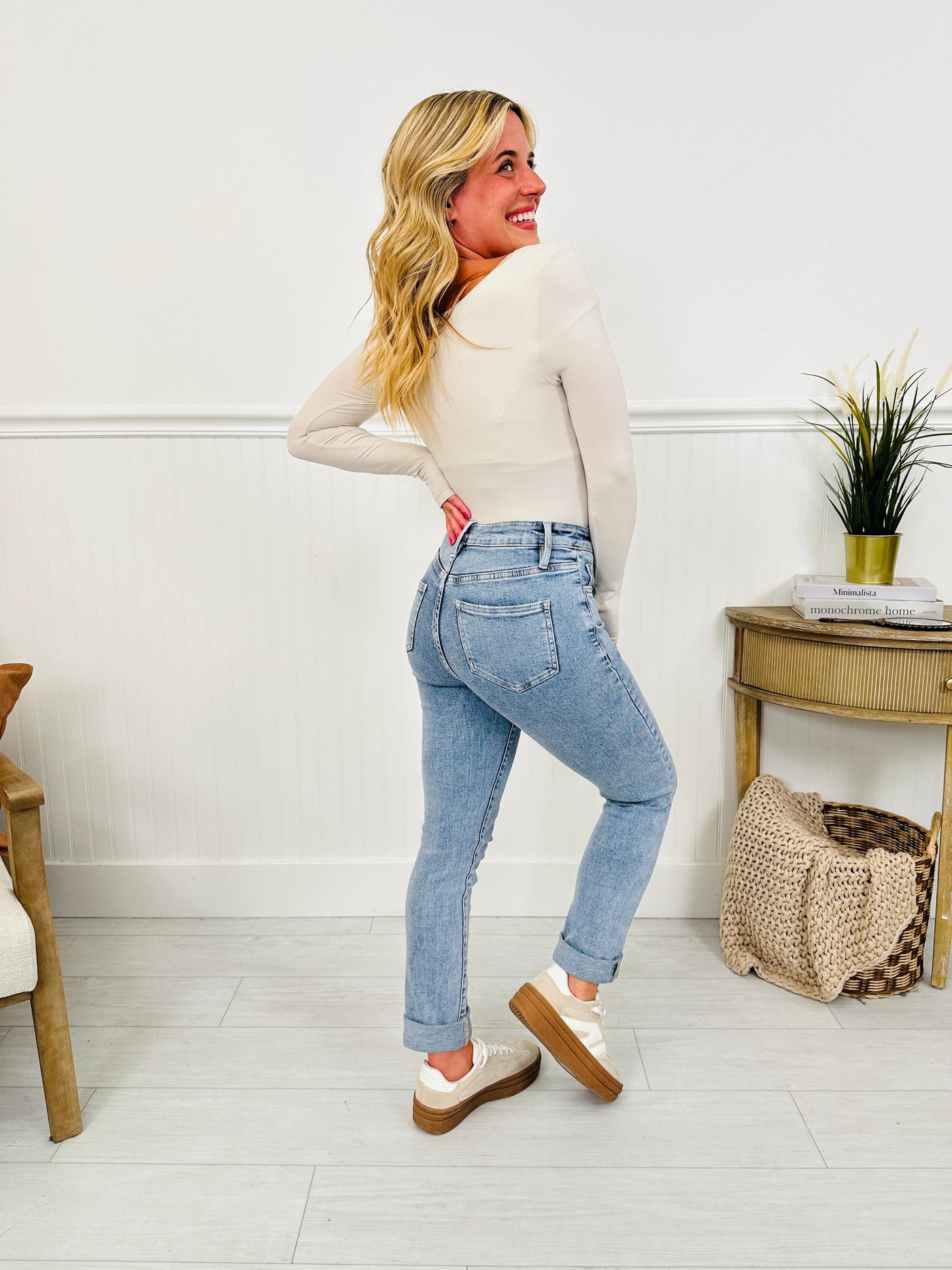 Can't Forget You Tummy Control Straight Jeans