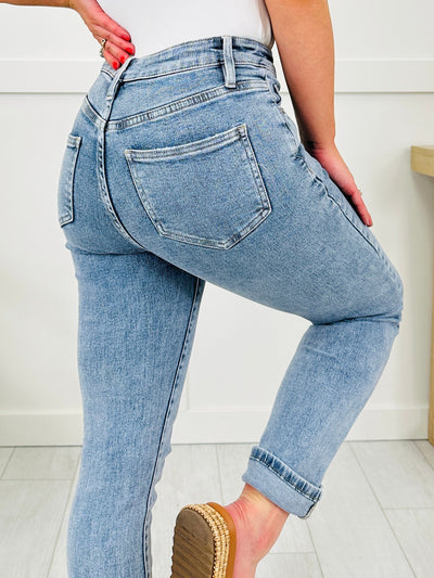 Can't Forget You Tummy Control Straight Jeans