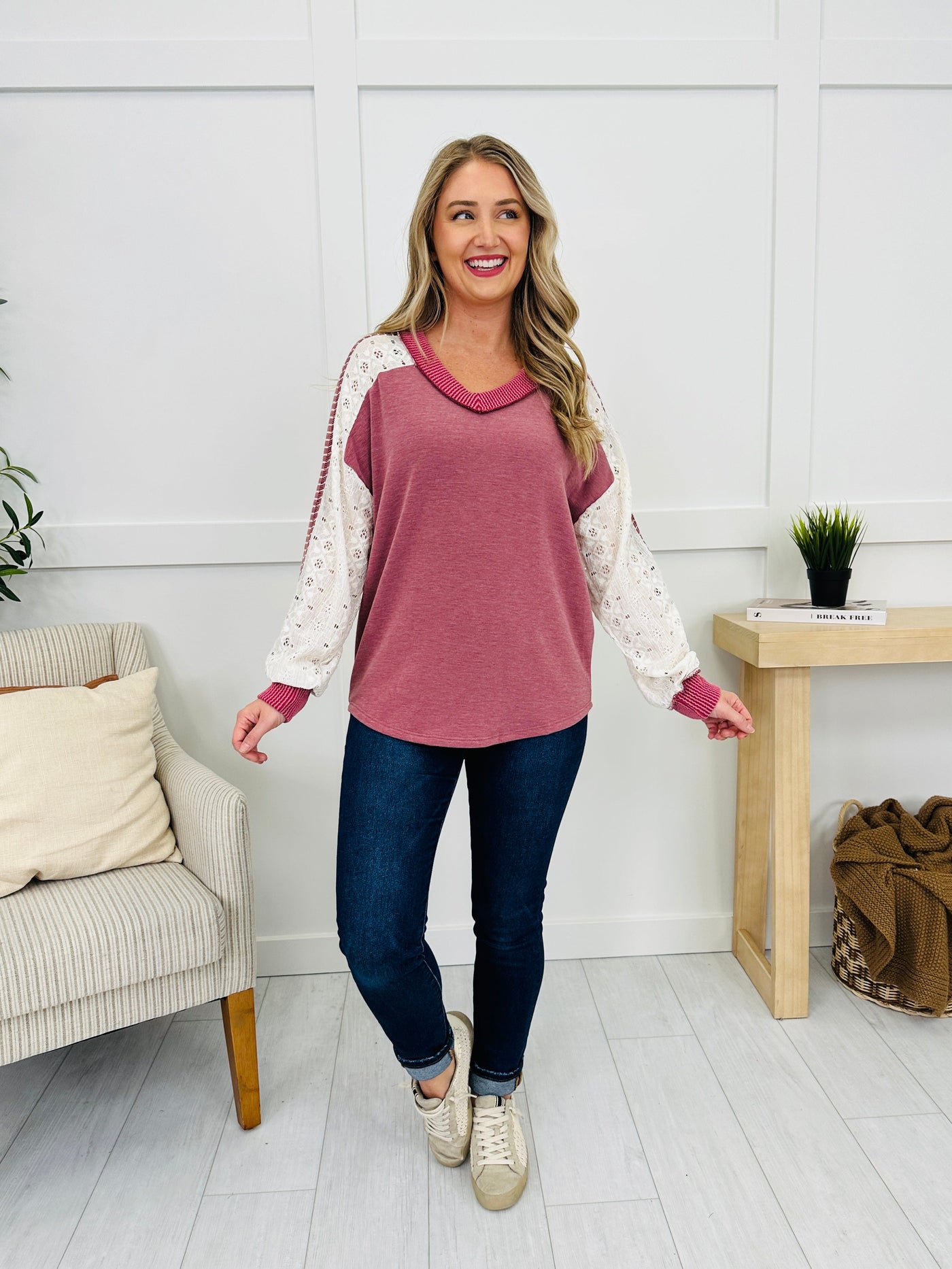 Between The Lines Top In Marsala