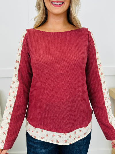 Bloom Along The Way Top in Marsala