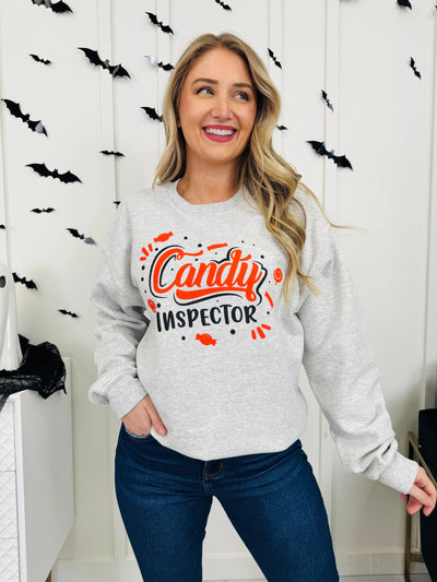 Candy Inspector Graphic Crewneck Sweatshirt