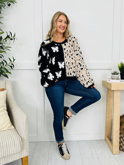 All Mixed Up Sweater in Black Multi