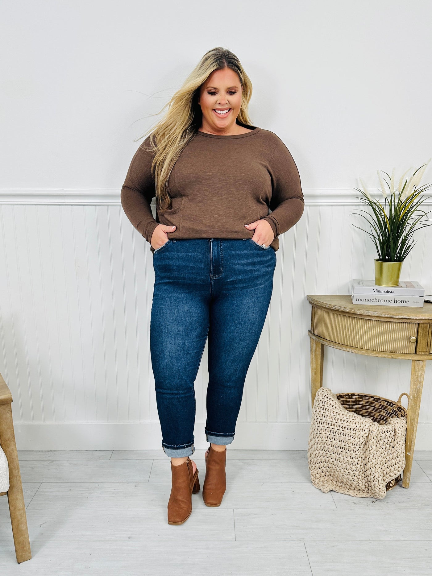 All In The Details Tummy Control Cuffed Skinny Jeans