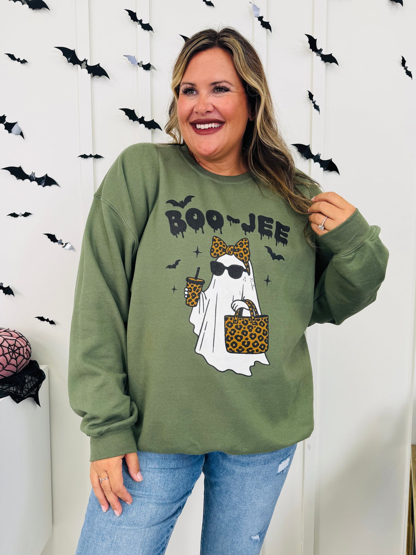 Boo-Jee Graphic Crewneck Sweatshirt-Multiple Colors!