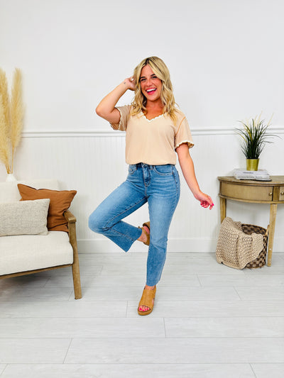 All I Need Tummy Control Butt Lifting Kick Flare Jeans