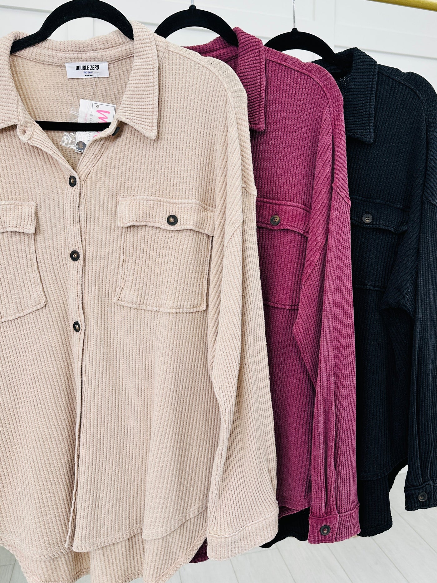 Borrowed Bliss Shacket- Multiple Colors!