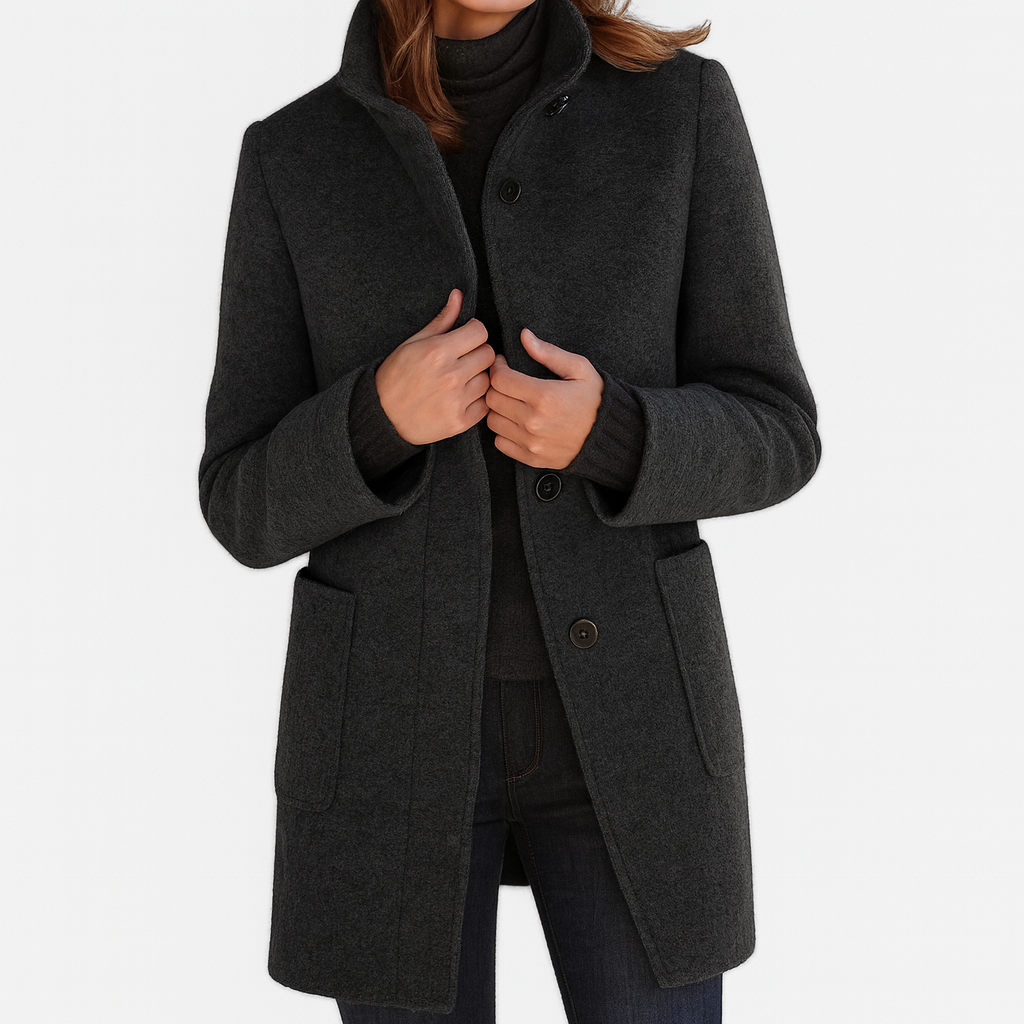 Ava | High Collar Coat
