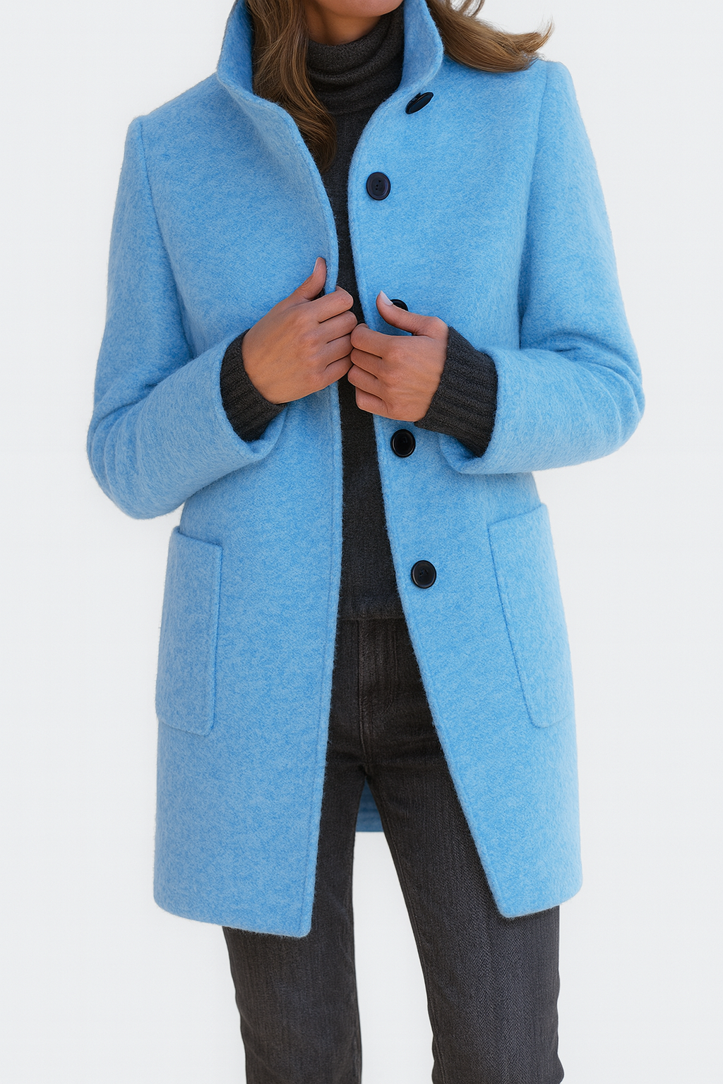 Ava | High Collar Coat