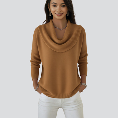 Carolia - Stylish Cowl Collar Sweater