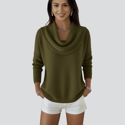 Carolia - Stylish Cowl Collar Sweater