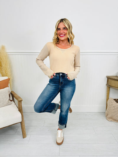 Can't Cuff This Tummy Control Slim Straight Jeans