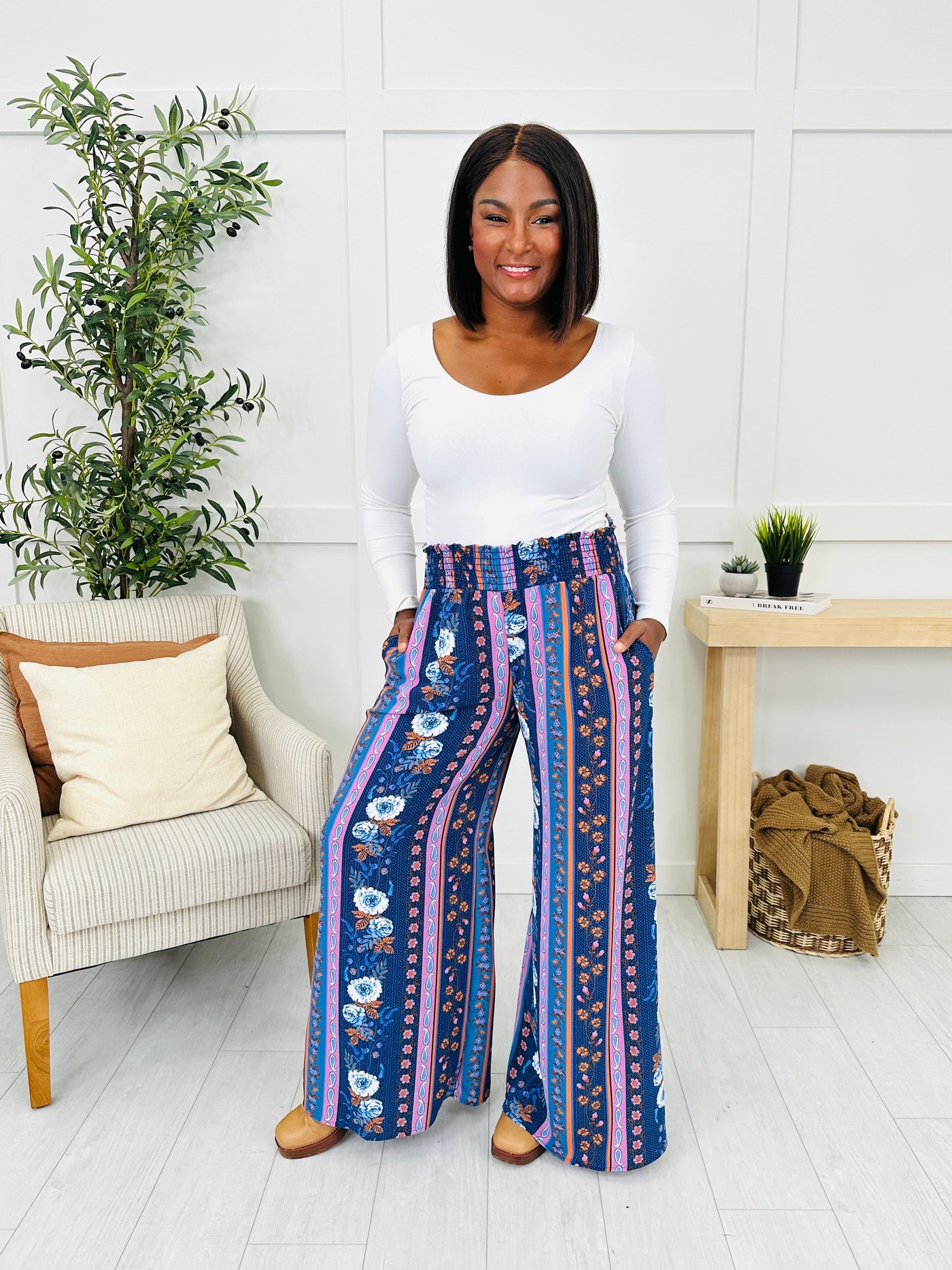 Blooming Blue Bottoms