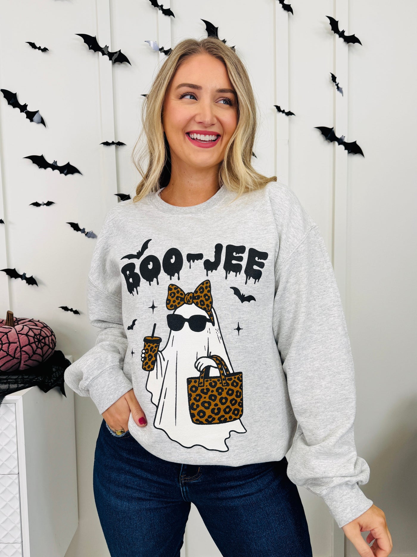 Boo-Jee Graphic Crewneck Sweatshirt-Multiple Colors!