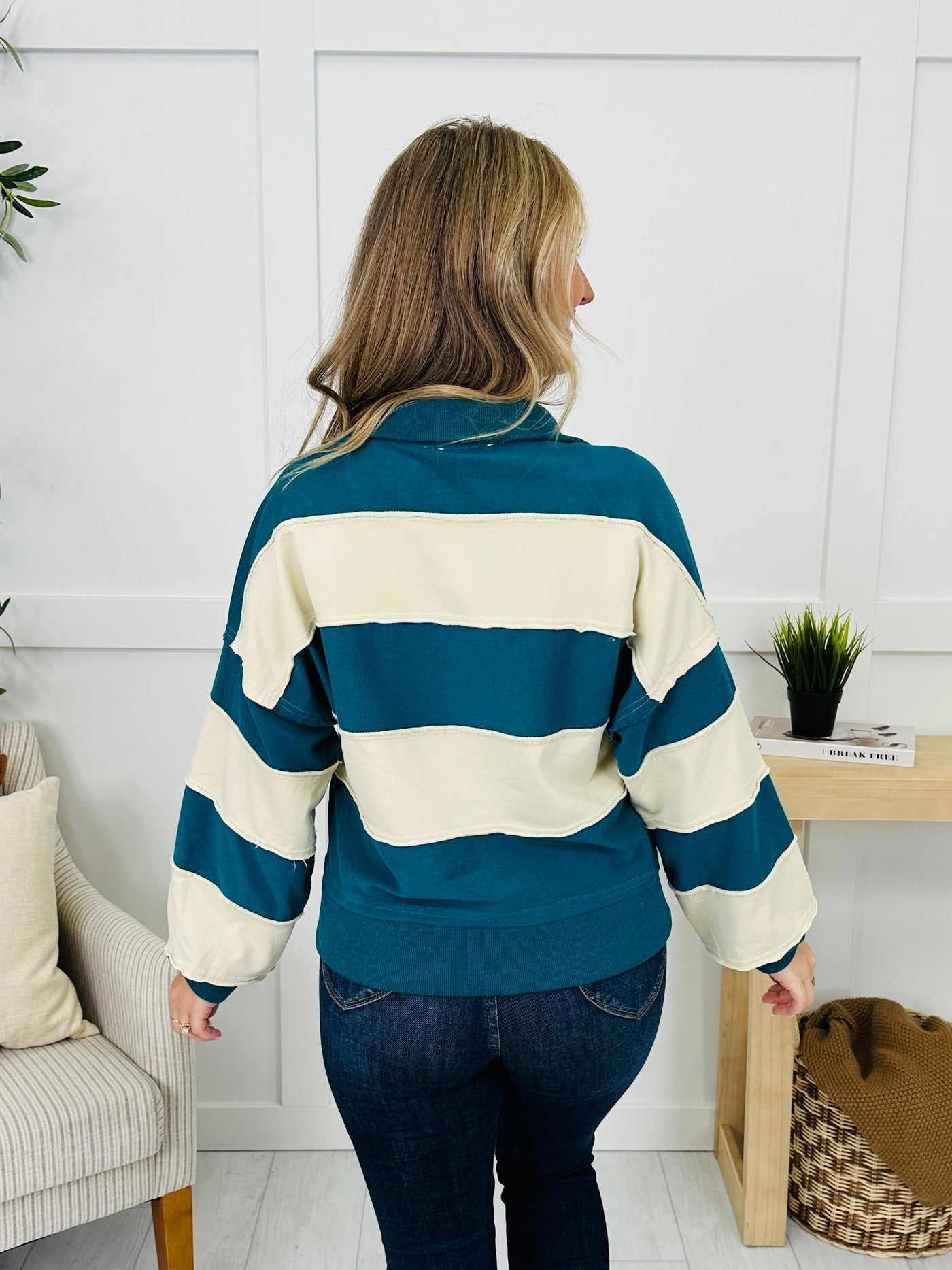 Blocklane Pullover in Teal Combo