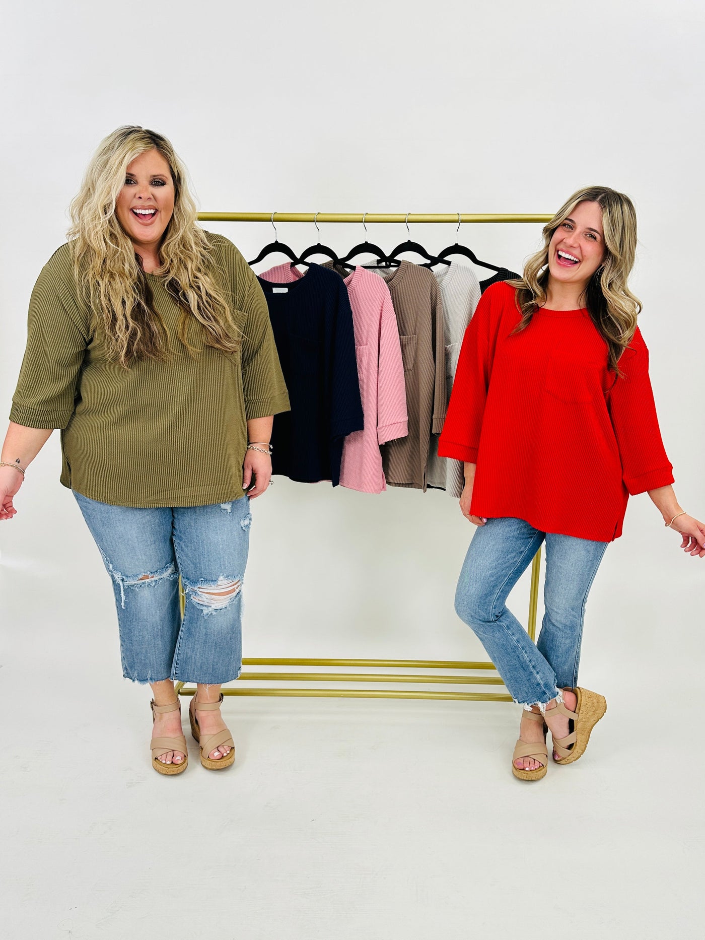 All Day Appeal Top- Multiple Colors!