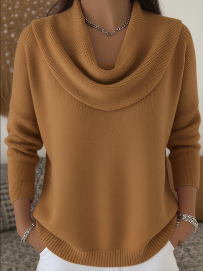 Carolia - Stylish Cowl Collar Sweater