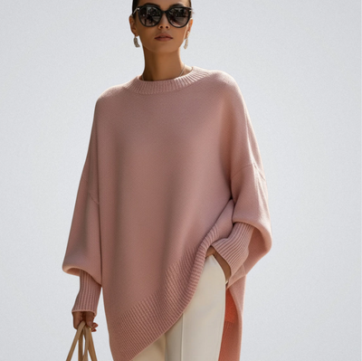 Kimia - Oversized Round Neck Knitted Sweater